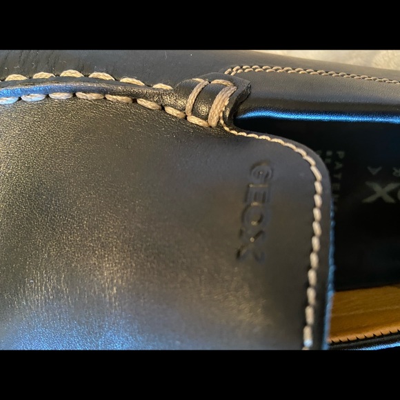 Geox Mens RESPIRA© leather loafers dress shoe size 9.5 excellent condition - Picture 4 of 6
